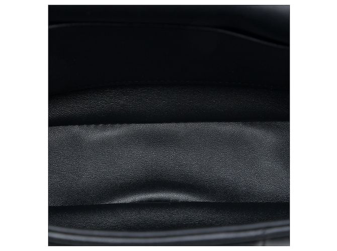 Céline Borsa a tracolla Celine Monochrome in pelle di capra matelassé nera con catena Nero - vista 4