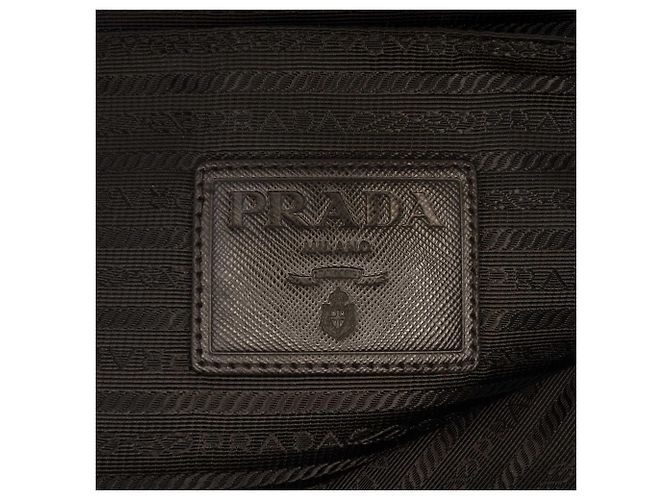 Prada Black Tessuto Bomber Vertikaler Laptop-Tasche Schwarz - Ansicht 5