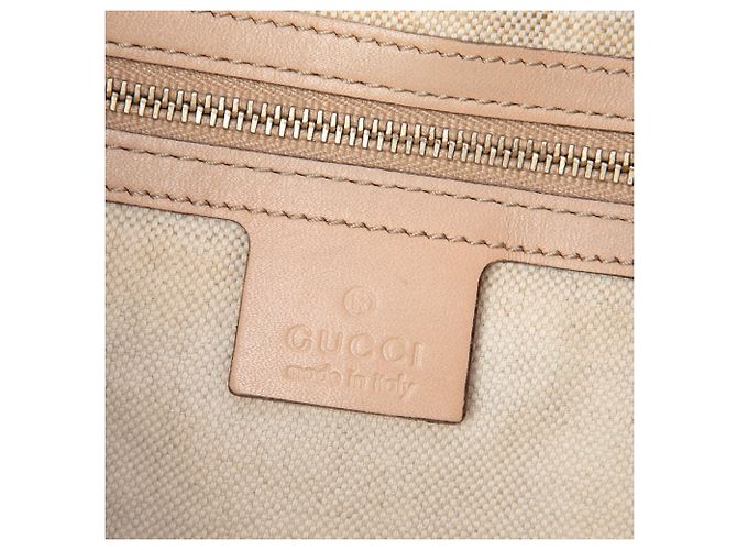 Bolsa de Ombro Gucci Medium GG Canvas Web Bege - vista 5