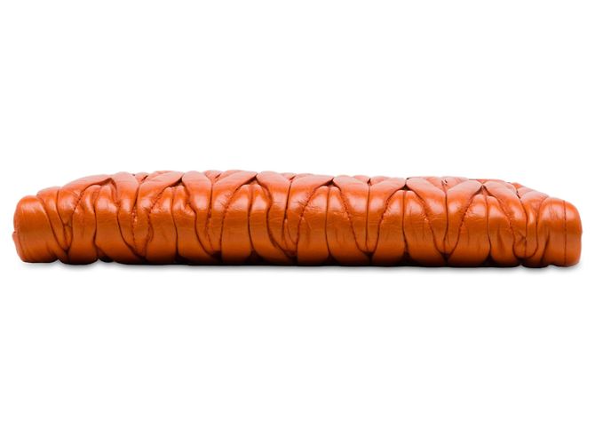 Borsa a tracolla Miu Miu Orange Matelassé Nappa Lux Charm Arancione - vista 3