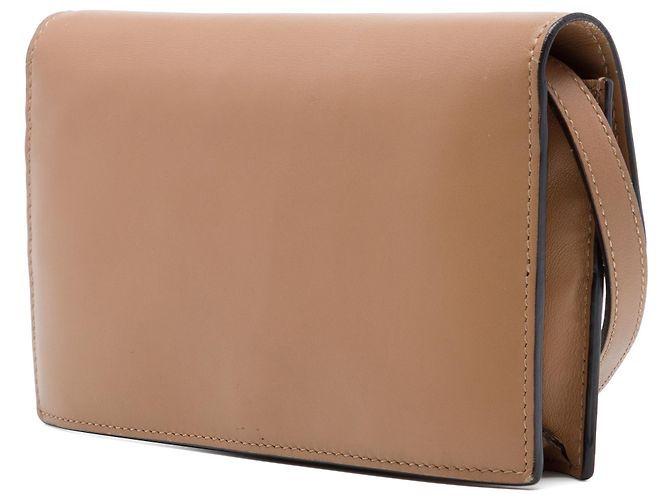 Cartera con cadena Gucci de piel de becerro beige con G entrelazadas - vista 2