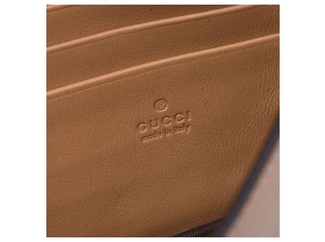 Cartera con cadena Gucci de piel de becerro beige con G entrelazadas - vista 5