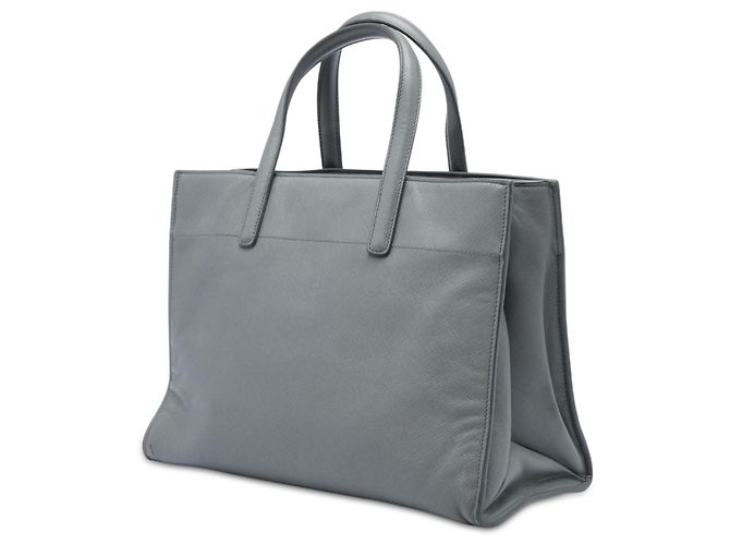 Prada Gray Saffiano Soft Triple Pocket Tote Braun - Ansicht 2