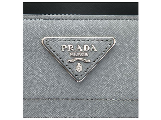 Prada Gray Saffiano Soft Triple Pocket Tote Braun - Ansicht 5