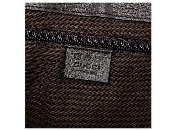 Bolso bandolera con solapa Gucci de lona GG beige - vista 5