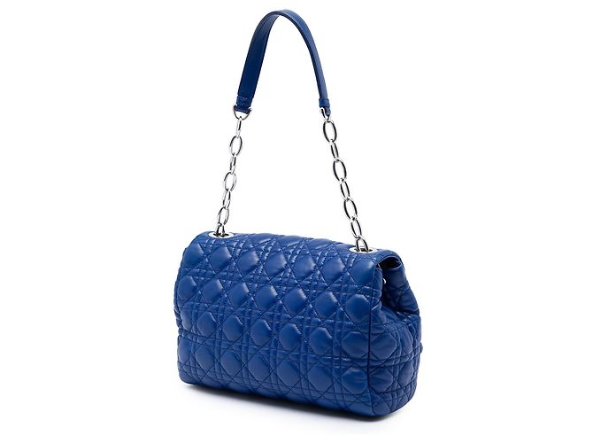 Autre Marque Dior Blue Lambskin Cannage Soft Flap - vista 2