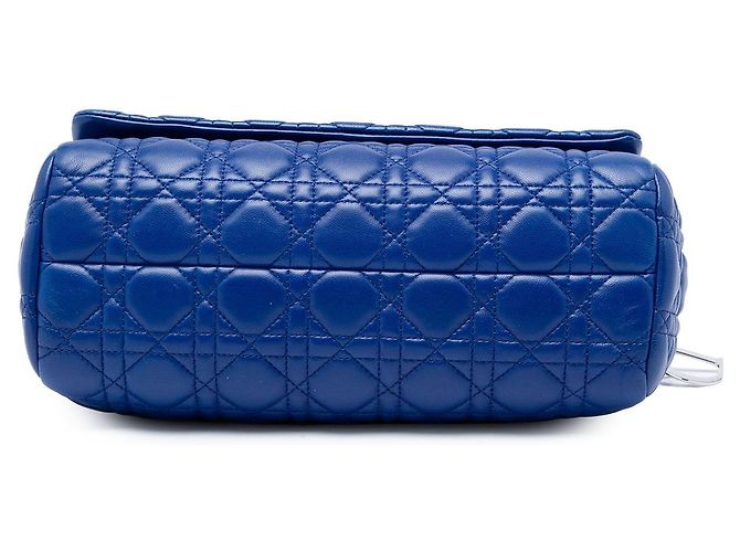 Autre Marque Dior Blue Lambskin Cannage Soft Flap - vista 3