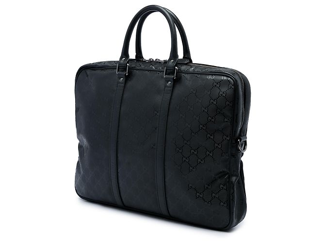 Borsa Business Gucci Nera Stampa GG Nero - vista 2