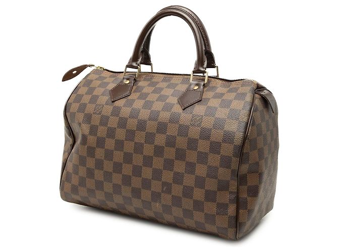 Louis Vuitton Brown Damier Ebene Speedy 30 Marrone - vista 2