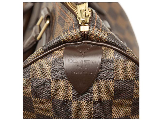 Louis Vuitton Brown Damier Ebene Speedy 30 Marrone - vista 5