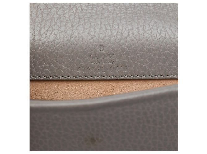 Bolsa Tiracolo Dionysus Mini em Pele de Bezerro Cinza Gucci Marrom - vista 5
