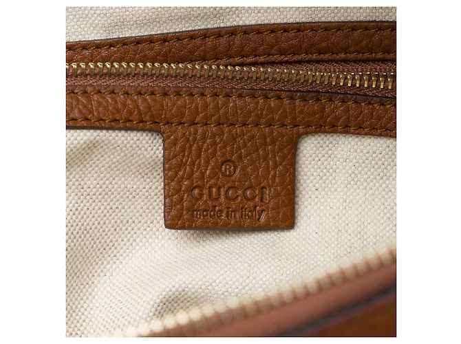 Borsa a tracolla Gucci Bella in tela GG beige Medium - vista 5
