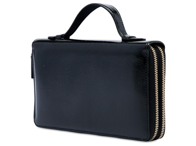 Portadocumenti da viaggio Soho Gucci in pelle verniciata nera Nero - vista 2