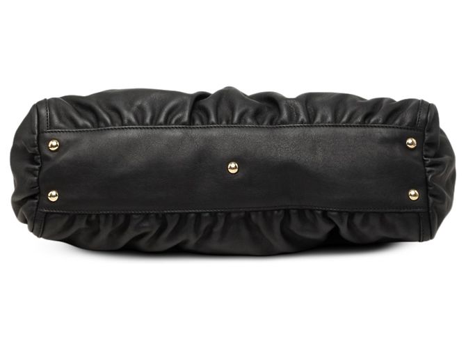 Borsa Tote Gucci Abbey D Ring in pelle di vitello nera Nero - vista 3
