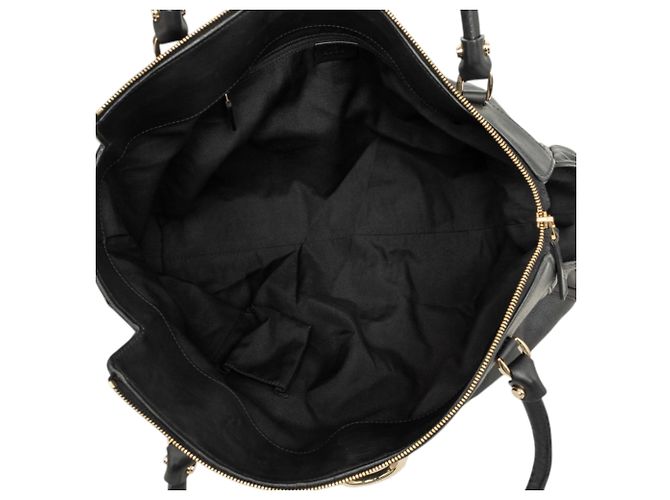 Borsa Tote Gucci Abbey D Ring in pelle di vitello nera Nero - vista 4