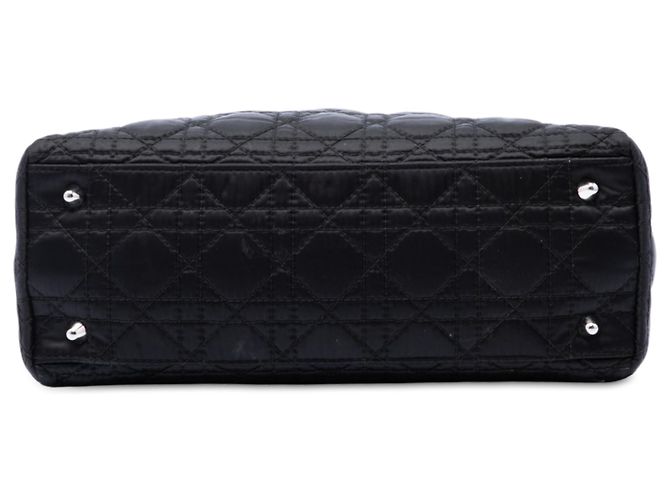 Autre Marque Borsa Dior Black Nylon Cannage Charming Lock Nero - vista 3