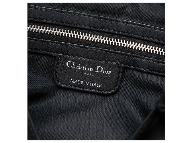 Autre Marque Borsa Dior Black Nylon Cannage Charming Lock Nero - vista 5