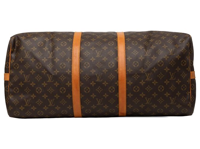 Louis Vuitton Brown Monogram Keepall Bandouliere 60 Marrone - vista 3