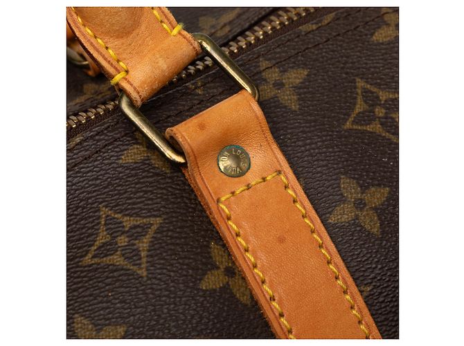 Louis Vuitton Brown Monogram Keepall Bandouliere 60 Marrone - vista 7