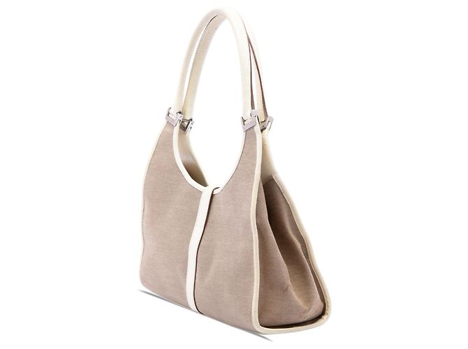 Borsa a tracolla Gucci Jackie Bardot in tela marrone - vista 2