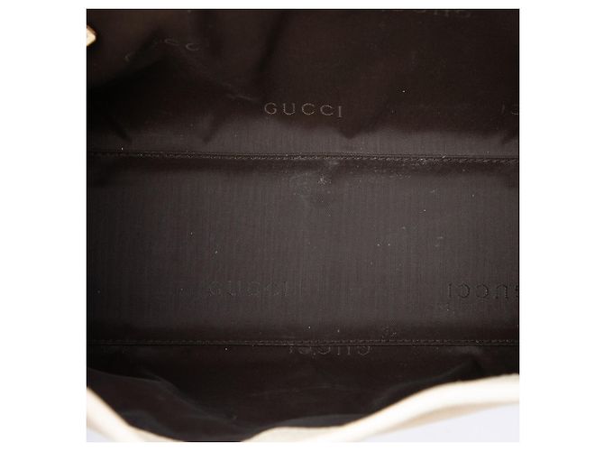 Borsa a tracolla Gucci Jackie Bardot in tela marrone - vista 4