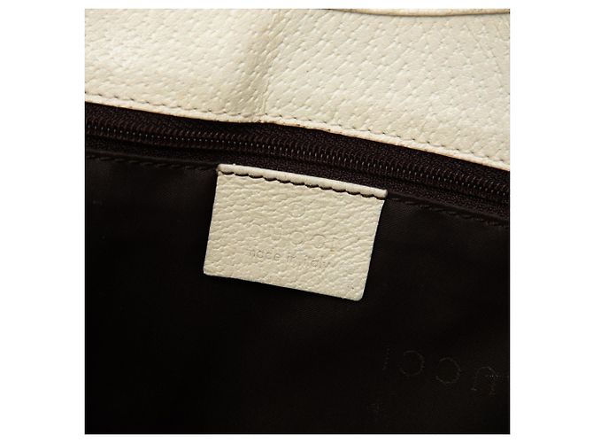 Borsa a tracolla Gucci Jackie Bardot in tela marrone - vista 5