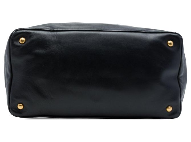 Borsa Satchel Prada in vitello morbido nero - vista 3