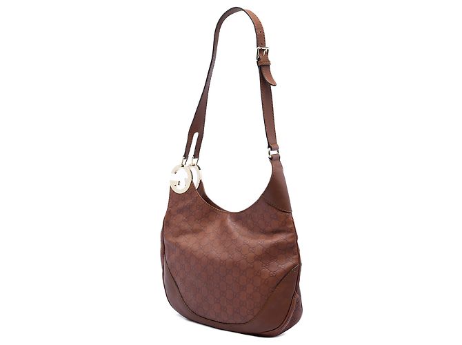 Gucci Brown Guccissima Charlotte Crossbody Marrone - vista 2