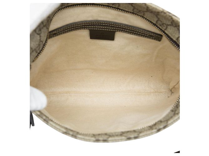 Borsa a tracolla Gucci Beige GG Supreme - vista 4