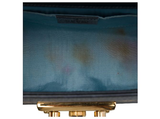 Padlock Gucci Borsa a tracolla Small in pelle di vitello nera con Bee Star e lucchetto Nero - vista 4