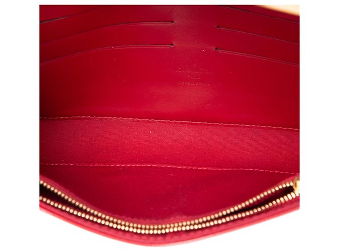 Louis Vuitton Red Monogram Vernis Rossmore MM Rosso - vista 4
