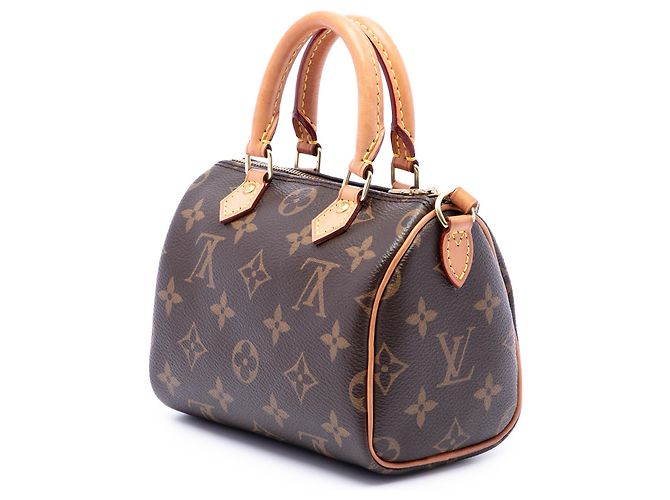 Louis Vuitton Brown Monogram Nano Speedy Bandouliere Marrone - vista 2