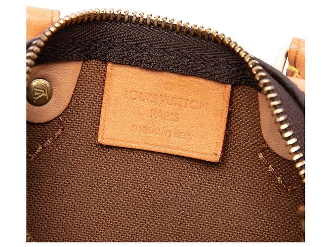 Louis Vuitton Brown Monogram Nano Speedy Bandouliere Marrone - vista 5