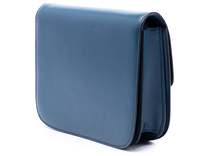 Céline Celine Blue Medium Calfskin Classic Box Bleu Bleu foncé - vue 2