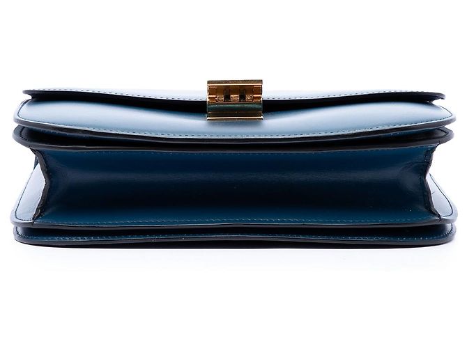 Céline Celine Blue Medium Calfskin Classic Box Bleu Bleu foncé - vue 3