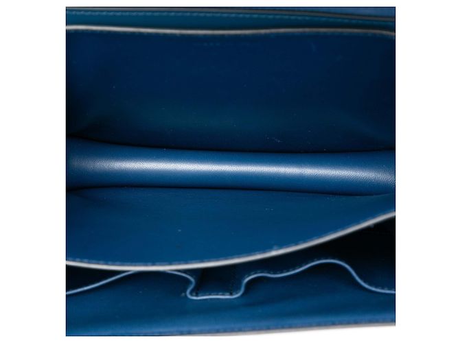 Céline Celine Blue Medium Calfskin Classic Box Bleu Bleu foncé - vue 4