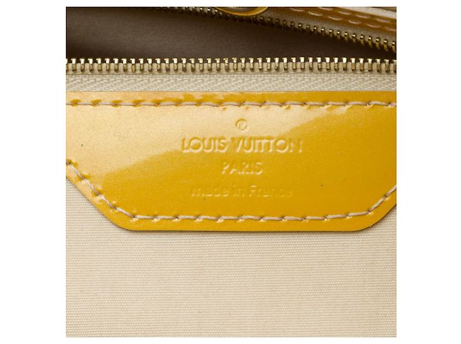 Louis Vuitton Yellow Monogram Vernis Catalina East West Giallo - vista 5