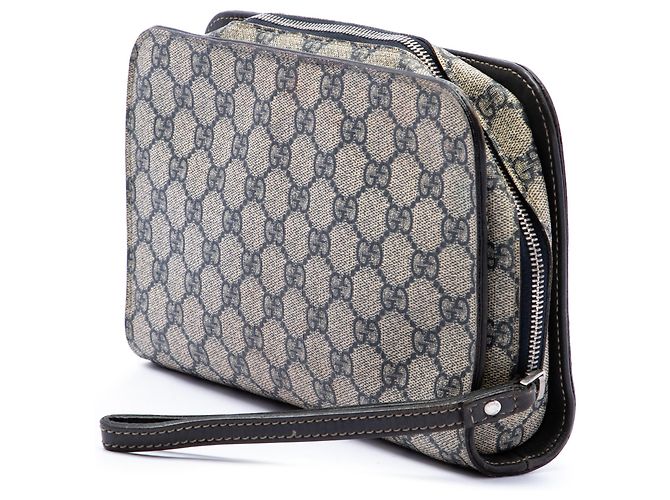 Clutch Gucci Beige GG Supreme - vista 2
