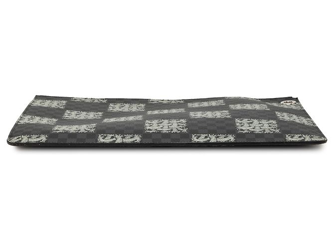 Louis Vuitton Black Christopher Nemeth Damier Graphite Rope Pochette Voyage GM Negro - vista 3