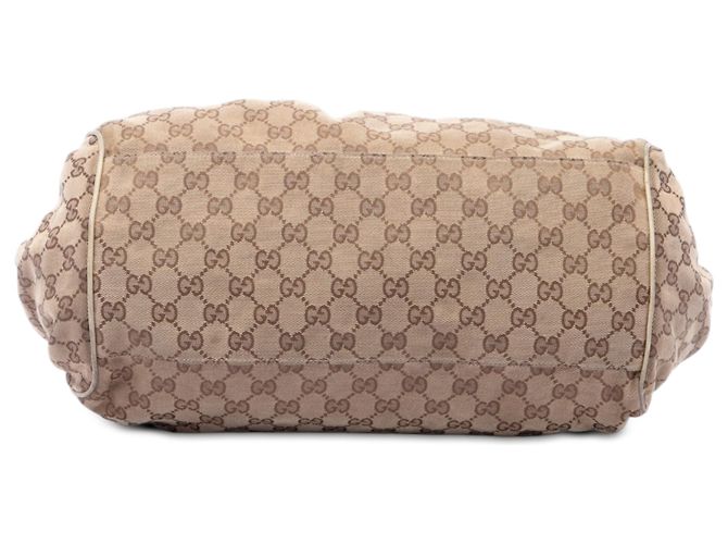 Borsa Gucci Beige GG Canvas Sukey - vista 3