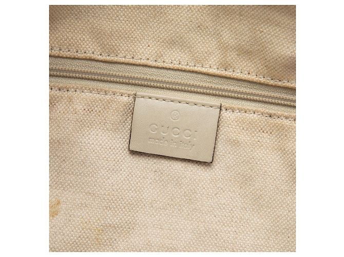 Borsa Gucci Beige GG Canvas Sukey - vista 5
