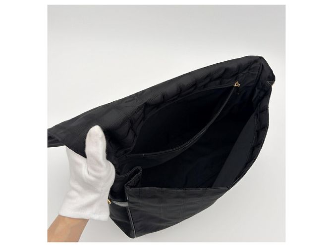 Borsa Messenger Chanel Nera Nero - vista 15