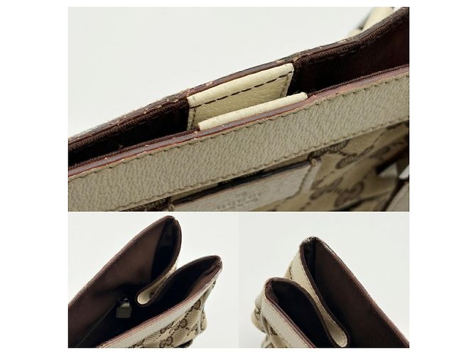 Borsa Tote Gucci GG Canvas Beige Crudo - vista 14