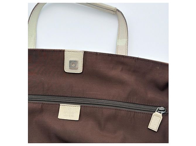 Borsa Tote Gucci GG Canvas Beige Crudo - vista 17