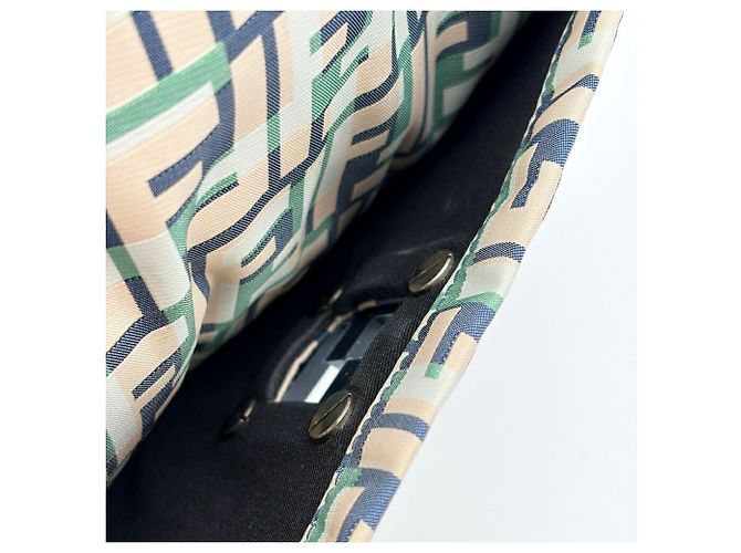 Borsa a tracolla Fendi Zucca Beige Verde Crudo Blu navy - vista 11
