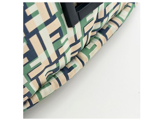 Borsa a tracolla Fendi Zucca Beige Verde Crudo Blu navy - vista 12