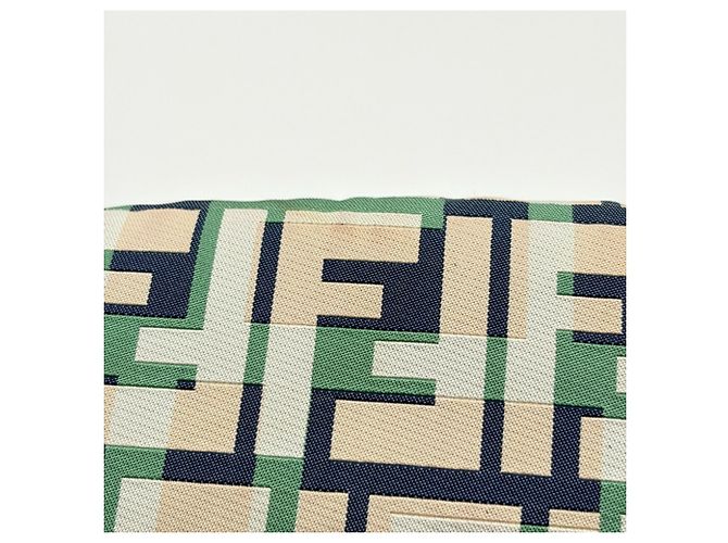 Borsa a tracolla Fendi Zucca Beige Verde Crudo Blu navy - vista 13