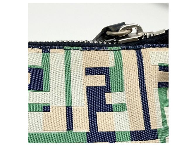 Borsa a tracolla Fendi Zucca Beige Verde Crudo Blu navy - vista 16