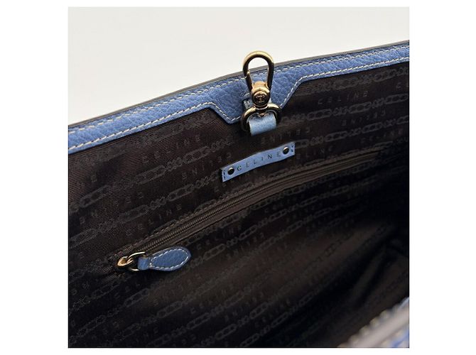 Céline Bolso Tote de piel Celine Azul - vista 18