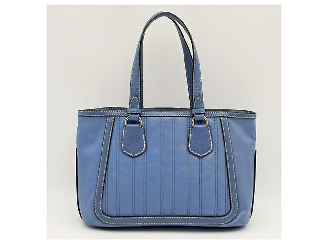 Céline Bolso Tote de piel Celine Azul - vista 3